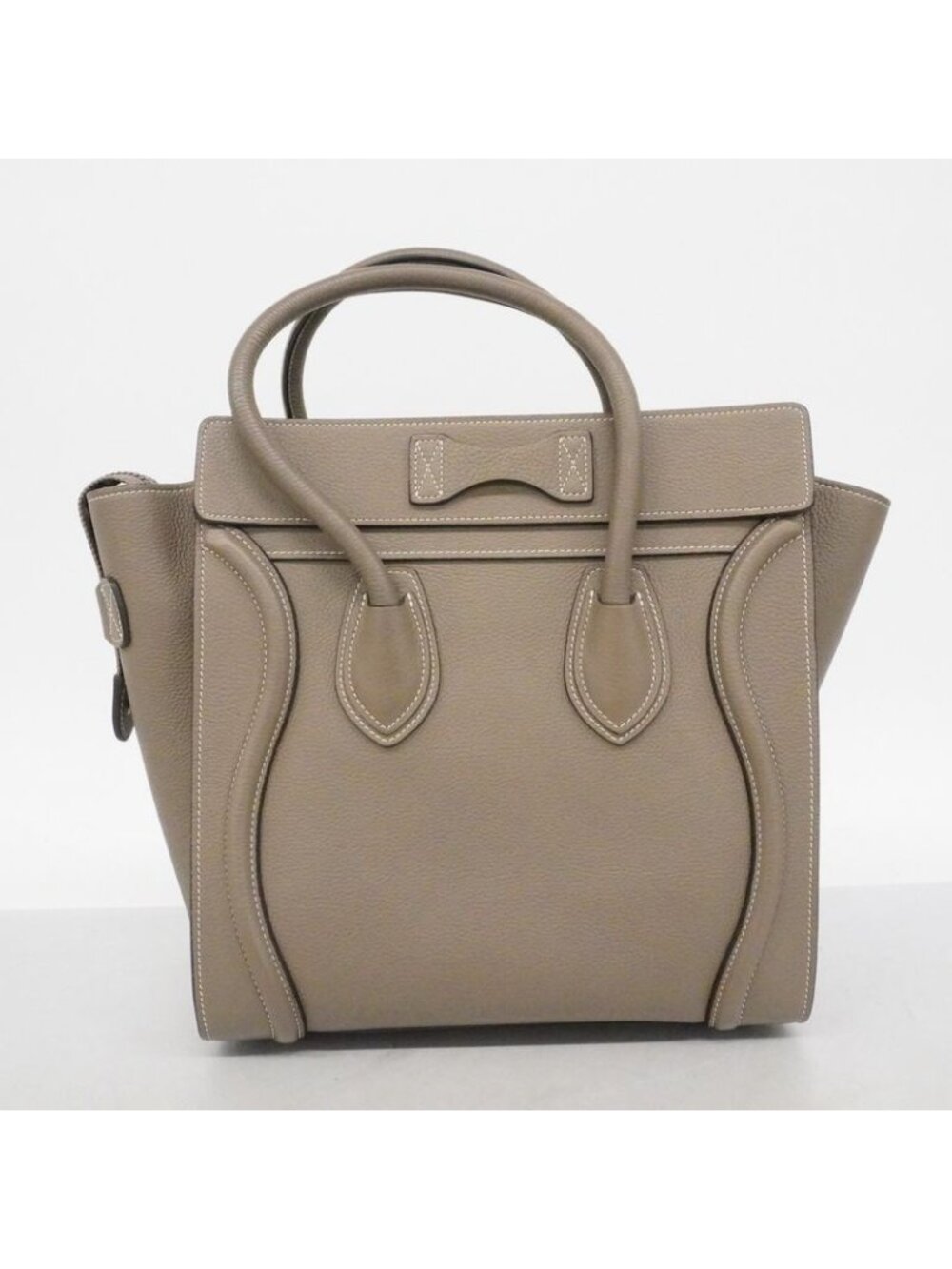 Celine Handbag Langue Leather Gray Silver - Picture 9 of 9